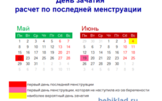 Рассчитать время для зачатия ребенка