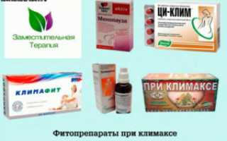 От климакса что пить
